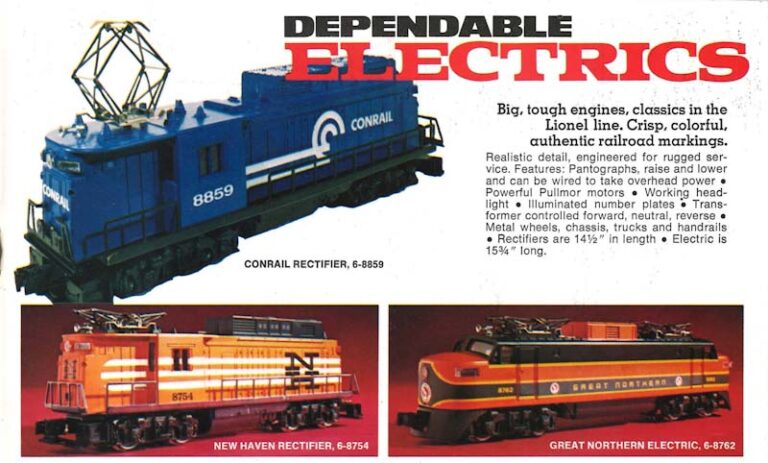 Lionel blue Conrail rectifier locomotive