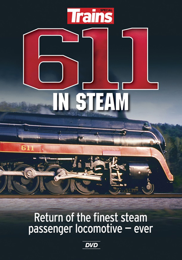 DVD cover with train in red numbers 611