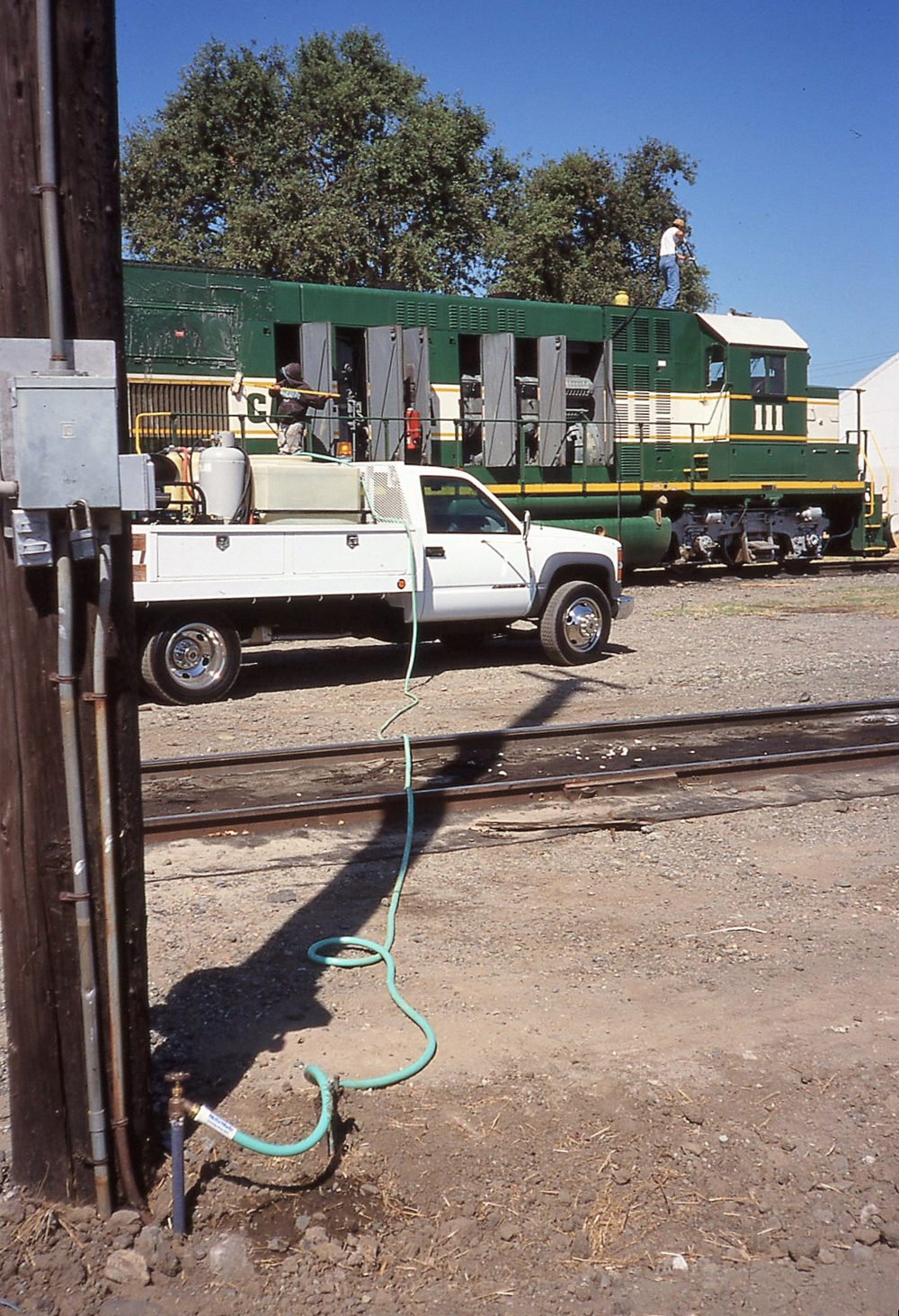 generator connected to pole