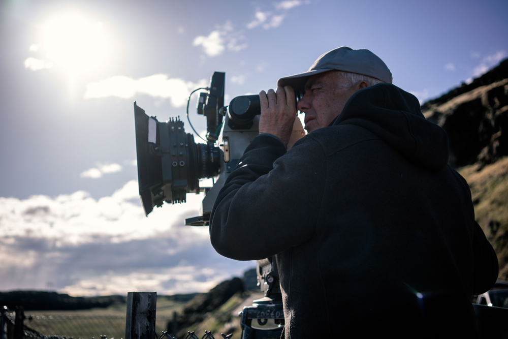 man behind IMAX camera