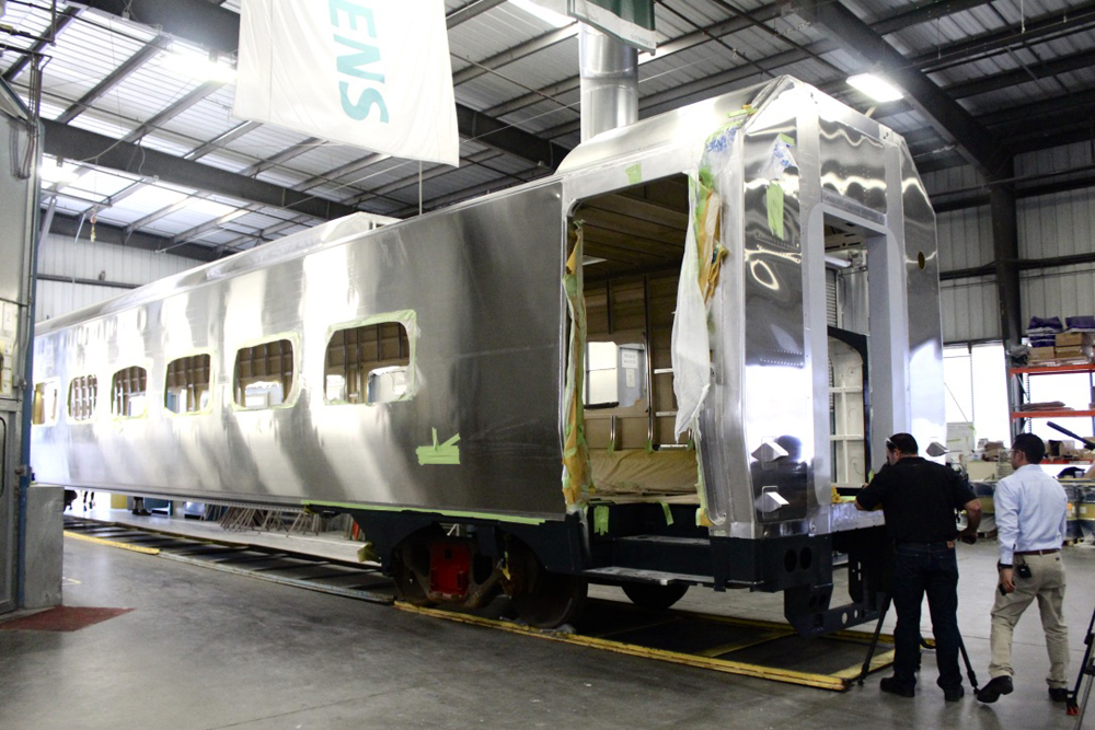 Passenger car under construction