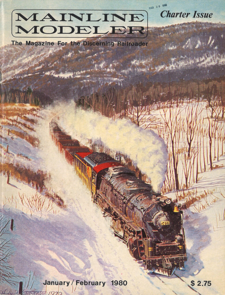 Color scan of model railroad magazine cover.