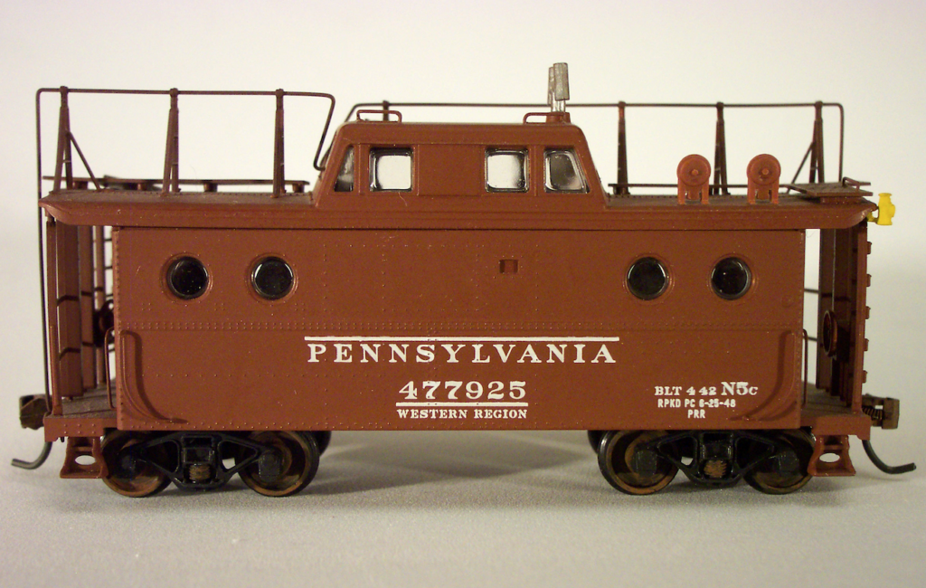 brown model of caboose