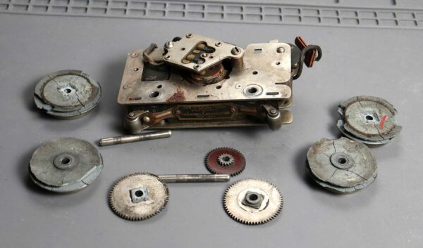 Disassembled Lionel prewar locomotive motor