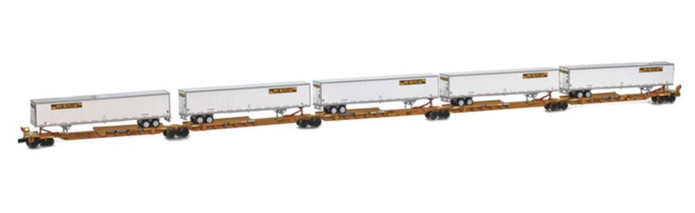An image of a set of model freight cars