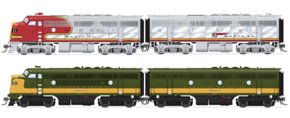 News & Products for the week of May 30th 2023: An image of two model locomotives