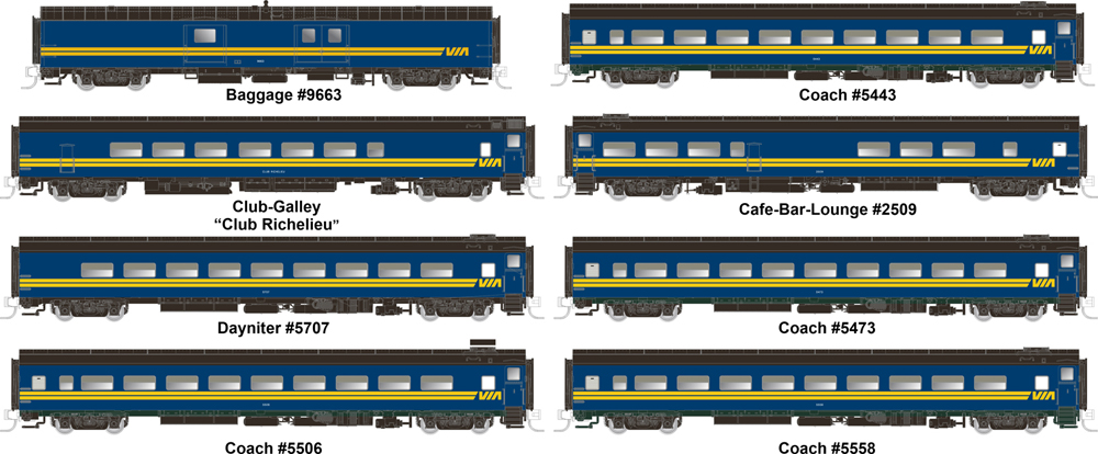 An image of eight passenger cars