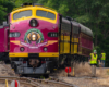 closeup of red and yellow loco