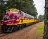 red and yellow loco side view