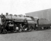 Steam Delaware & Hudson locomotive in profile