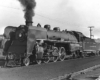 Steam Delaware & Hudson locomotive in profile