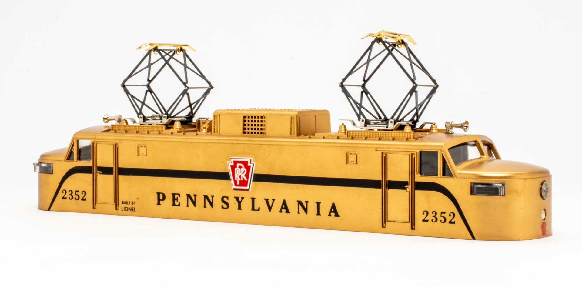 Madison Hardware's gold Lionel EP5 shells Trains