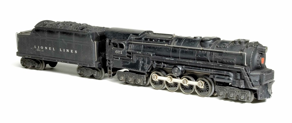The Lionel turbine locomotive No. 671