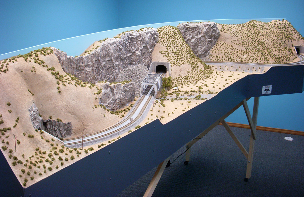 desert side of an N scale layout