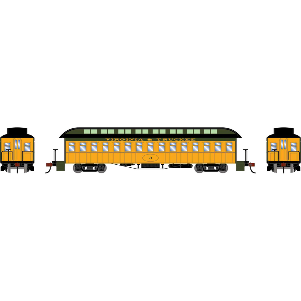 Model of yellow passenger car