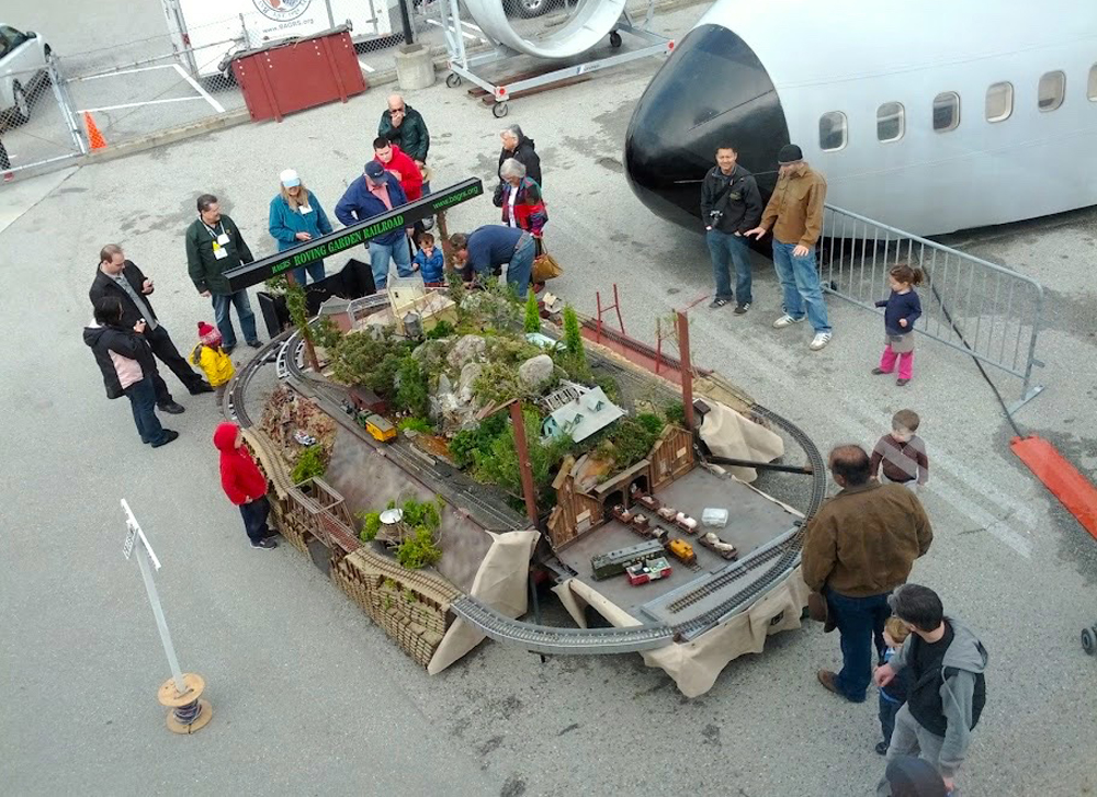 overview of a portable garden railway