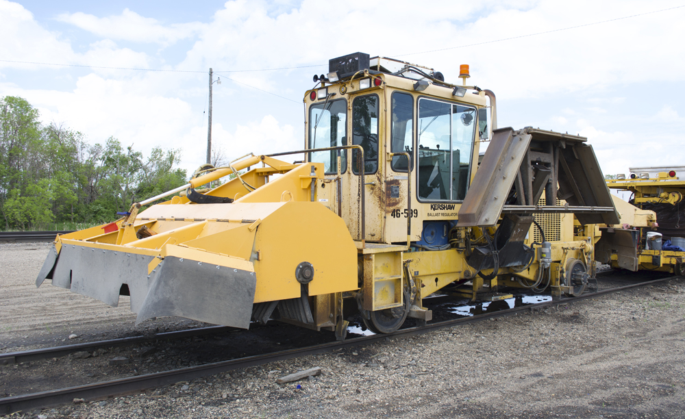 Color photo of track machine.