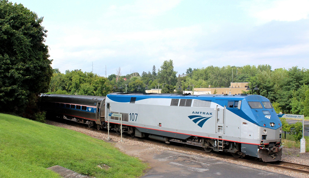 Passenger train at station