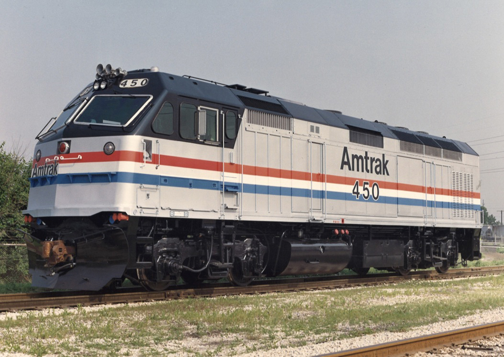 Roster shot of Amtrak locomotive