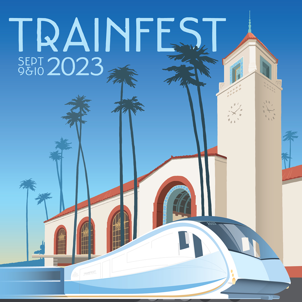 Logo for LA Union Station Trainfest 2023