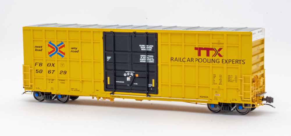 Color photo of HO scale boxcar.