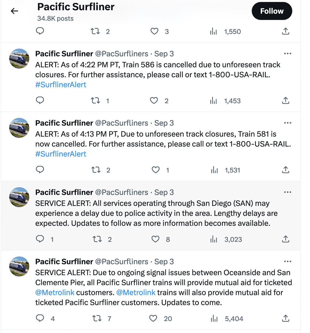 tweets about delays