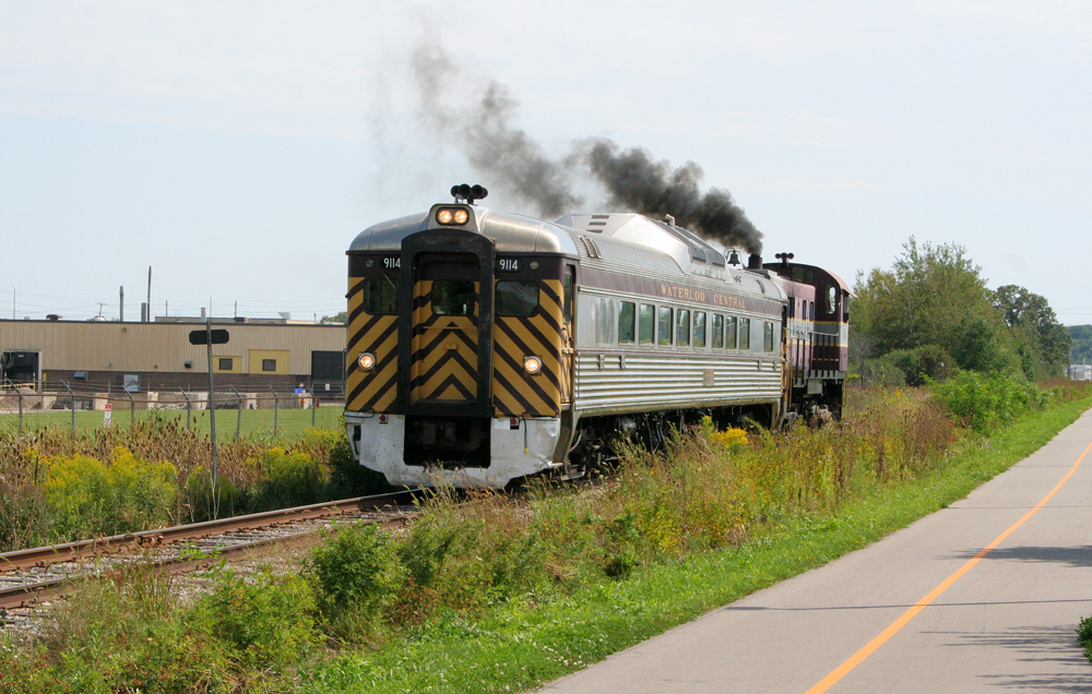 yellow and white unit with smoke