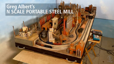 Greg Albert’s Portable Steel Mill in N scale
