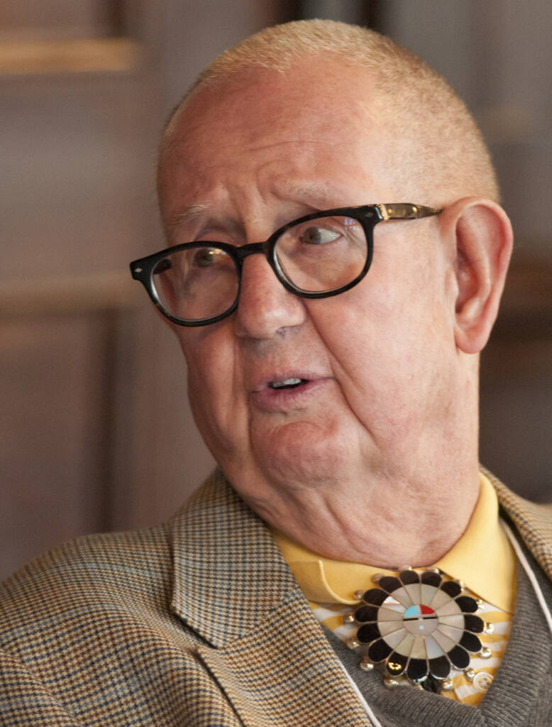 Man with glasses and decorative bolo tie. CRP&A received $1 million endowment contribution.