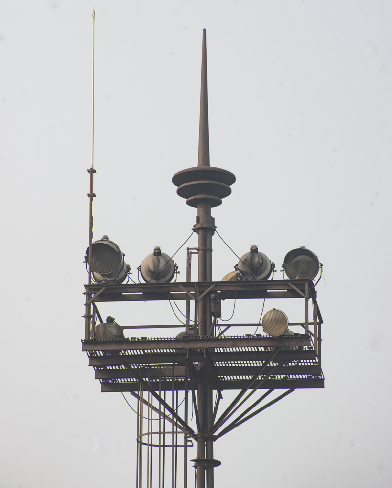 Photo of details at top of light tower in Altoona