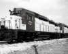 Diesel Chicago & North Western locomotives awaiting delivery