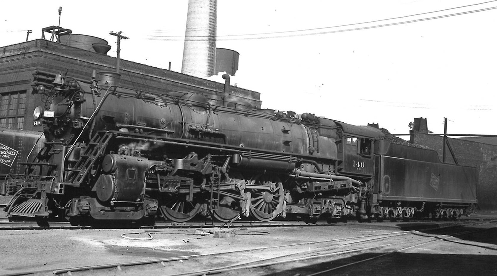 vintage photo of black steam locomotive