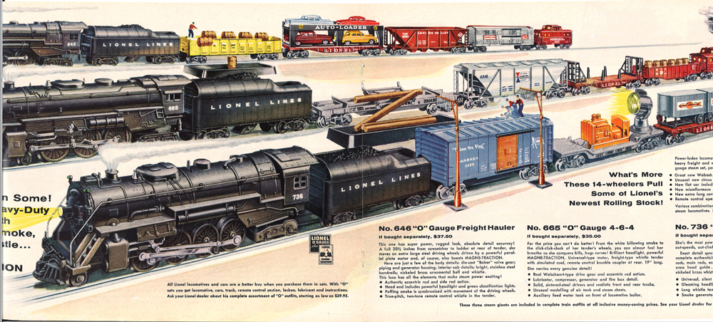 vintage toy train catalog art