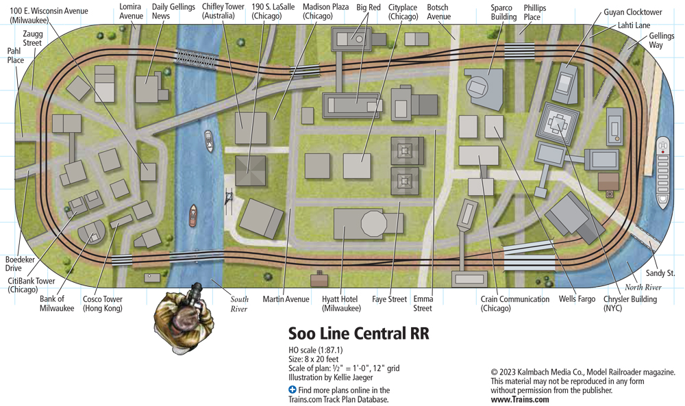 An image of a model railroad trackplan