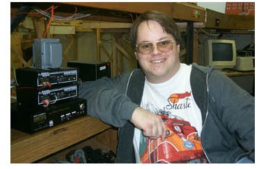 Picture of Mark Gurries next to DCC equipment