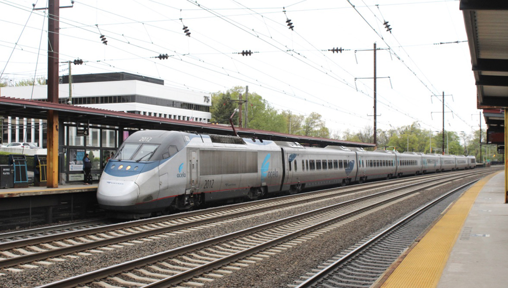 Acela trainset at station