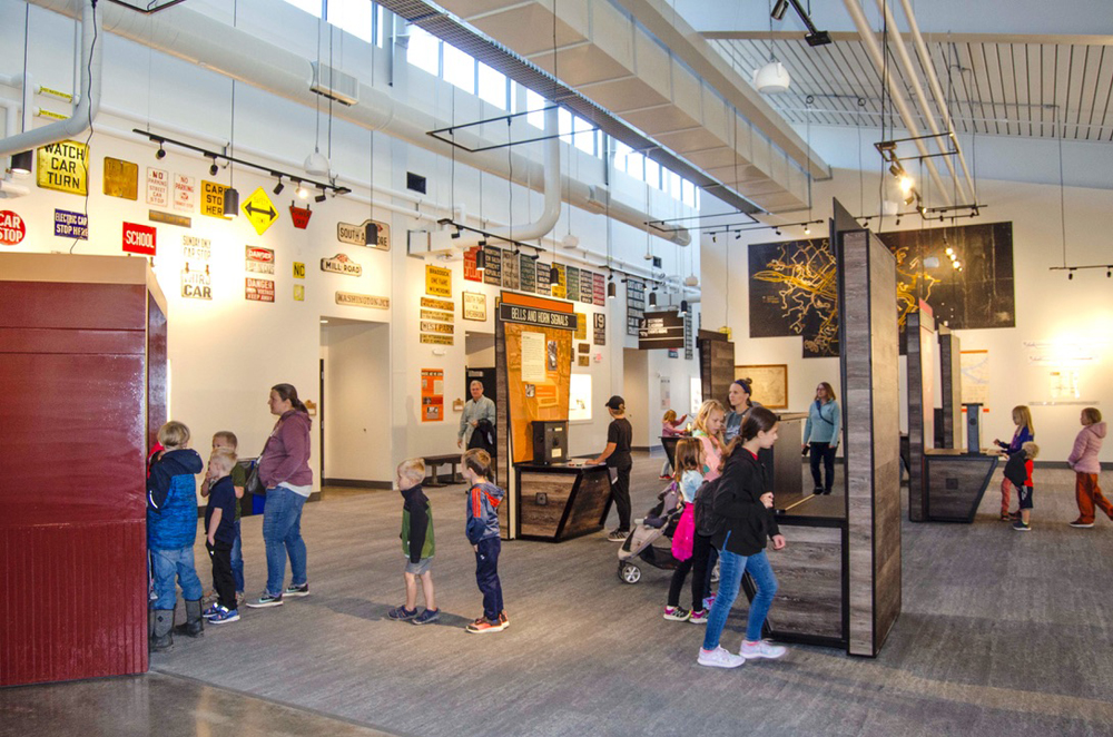 Inside of museum building