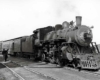 Steam Wabash locomotives with passenger train