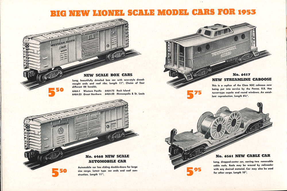 catalog art of model train cars