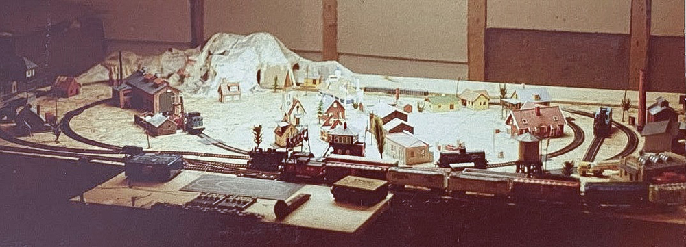 vintage photo overview of HO scale layout