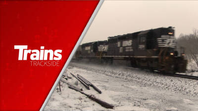 Snow arrives on the Norfolk Southern Bristol Line