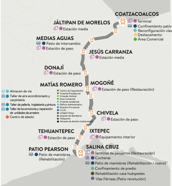 Map of the Interoceanic Railroad