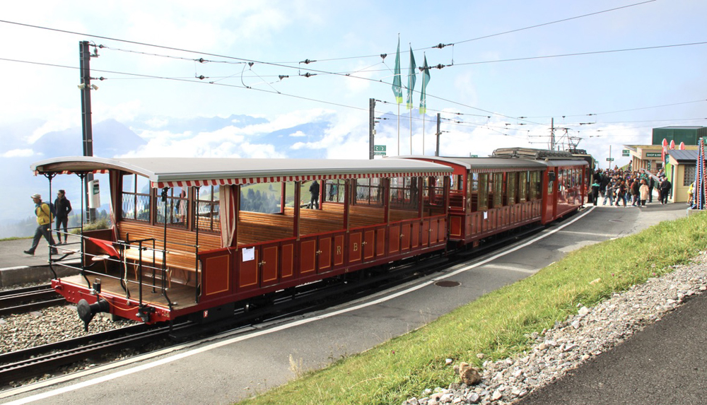 Vintage cog railway equipment