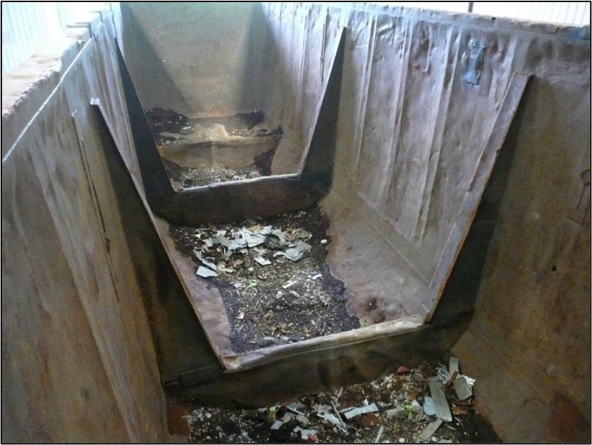 Interior of bathtub gondola