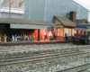 model passenger station on layout