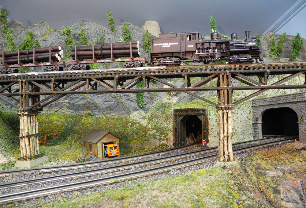 O gauge layout made for operation Trains