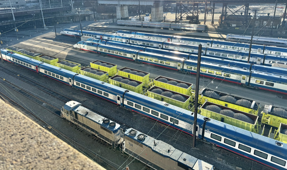High speed trainsets in yard