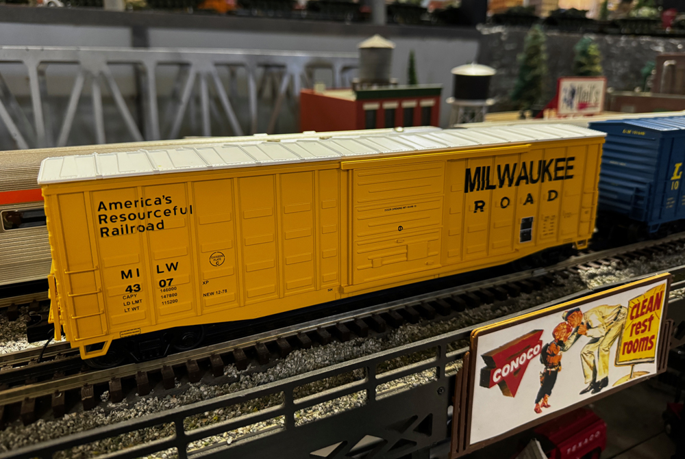 yellow model boxcar