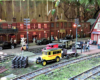 scene with station on garden railway