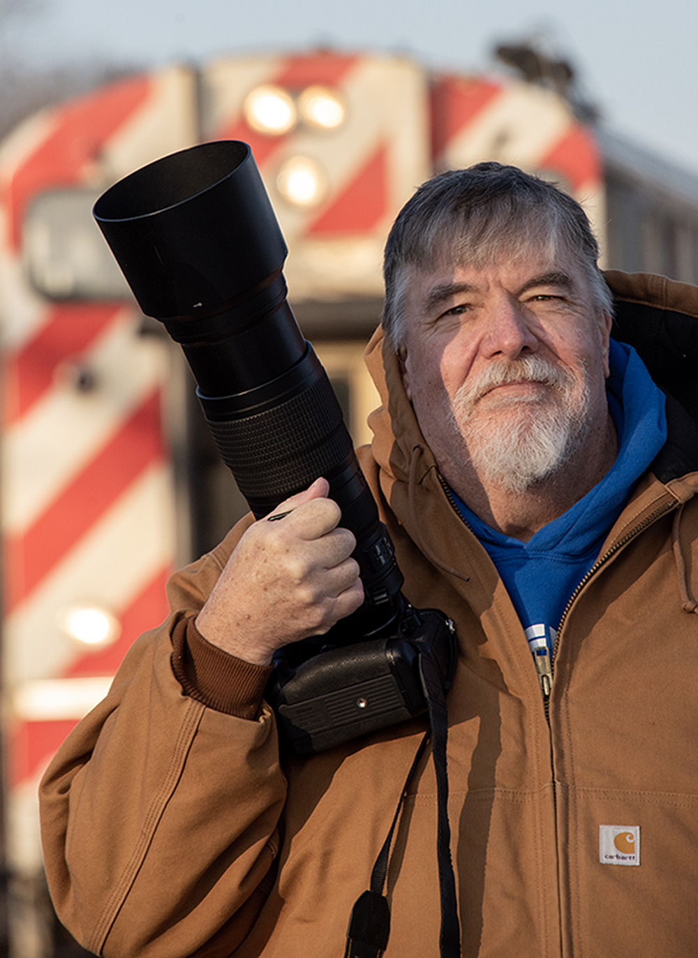 man holding a camera